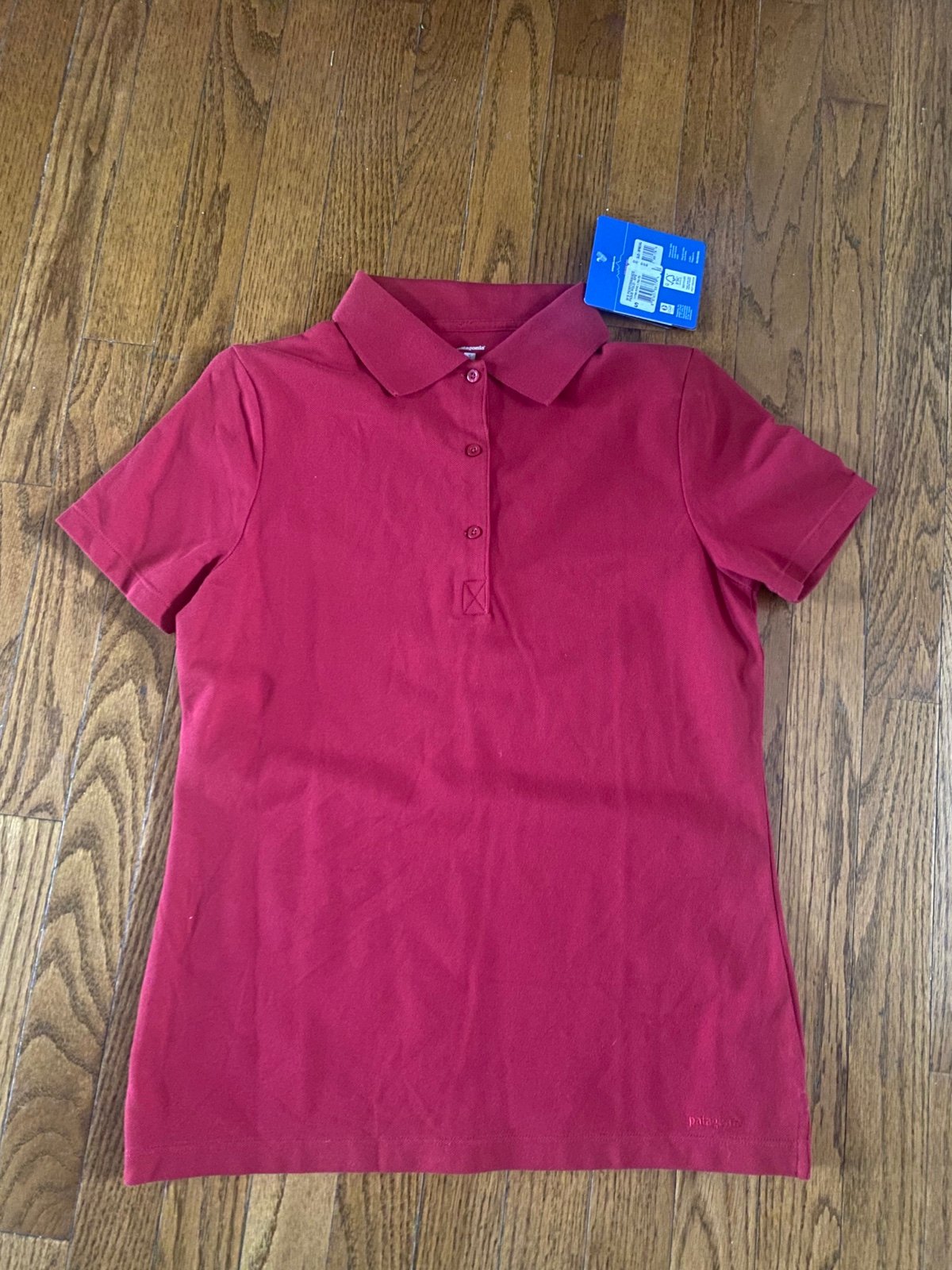 Patagonia red performance polo