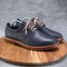 Cole Haan Tyler Grand Men's 9.5 M Blue Oxford Derby Dress Shoes Plain Toe C25105