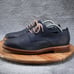 Cole Haan Tyler Grand Men's 9.5 M Blue Oxford Derby Dress Shoes Plain Toe C25105
