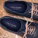 Cole Haan Tyler Grand Men's 9.5 M Blue Oxford Derby Dress Shoes Plain Toe C25105