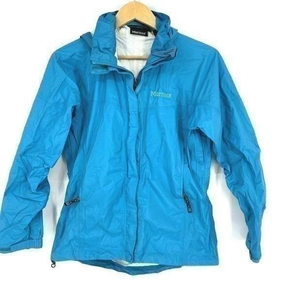 Marmot Jacket Precip Rain Hooded Zip Up