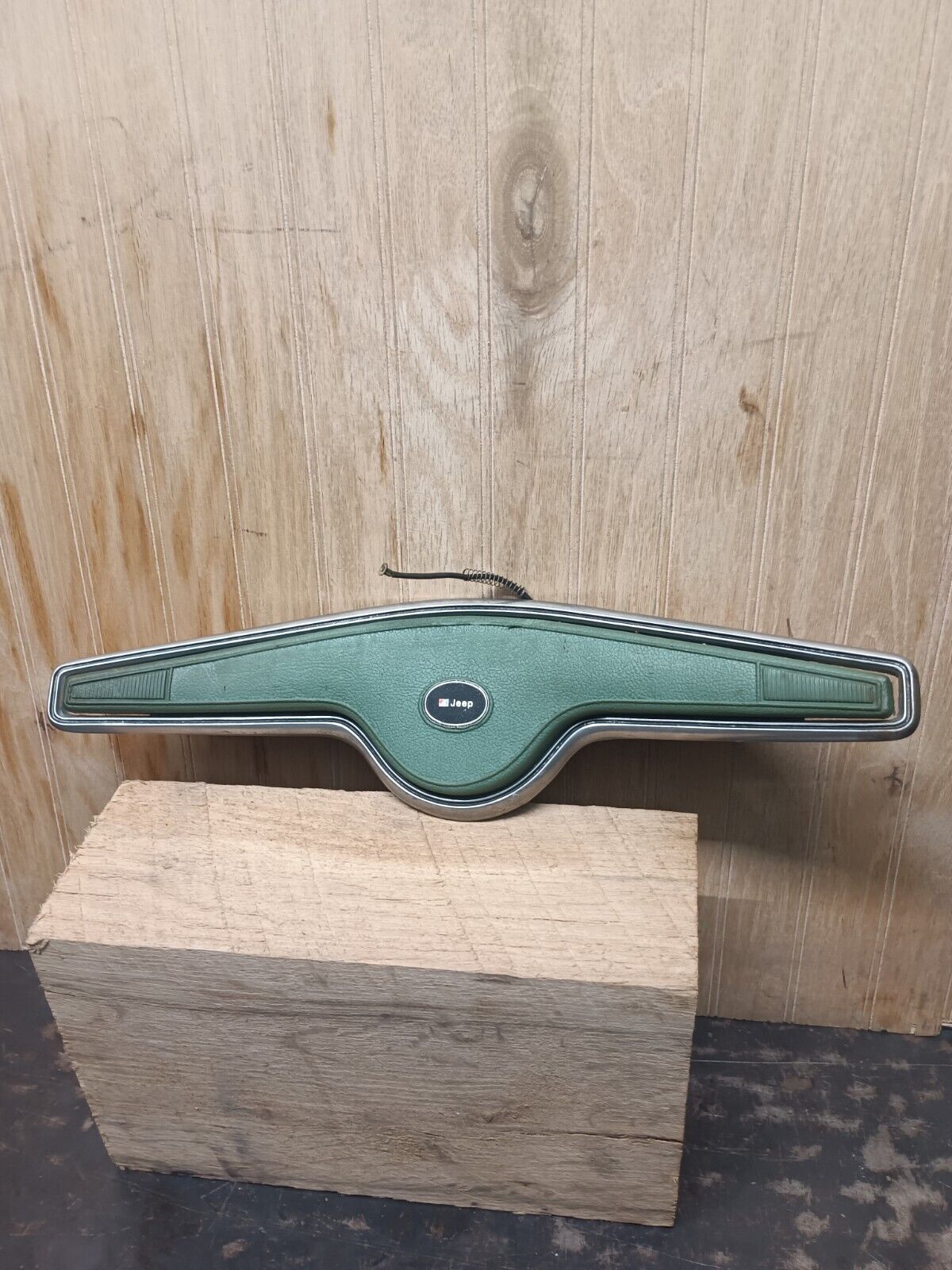 1974 Jeep Cherokee Horn Button OEM Green Vintage 74