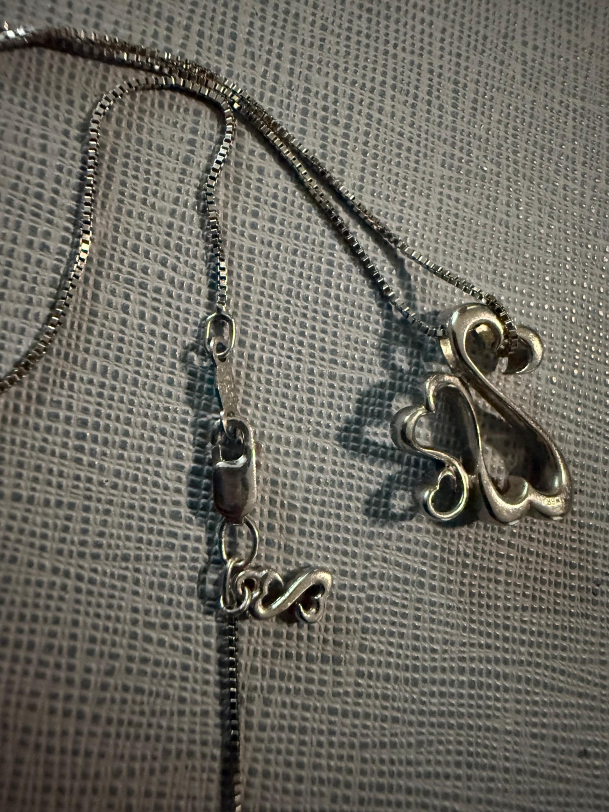 925 sterling silver Jane Seymour open hearts necklace