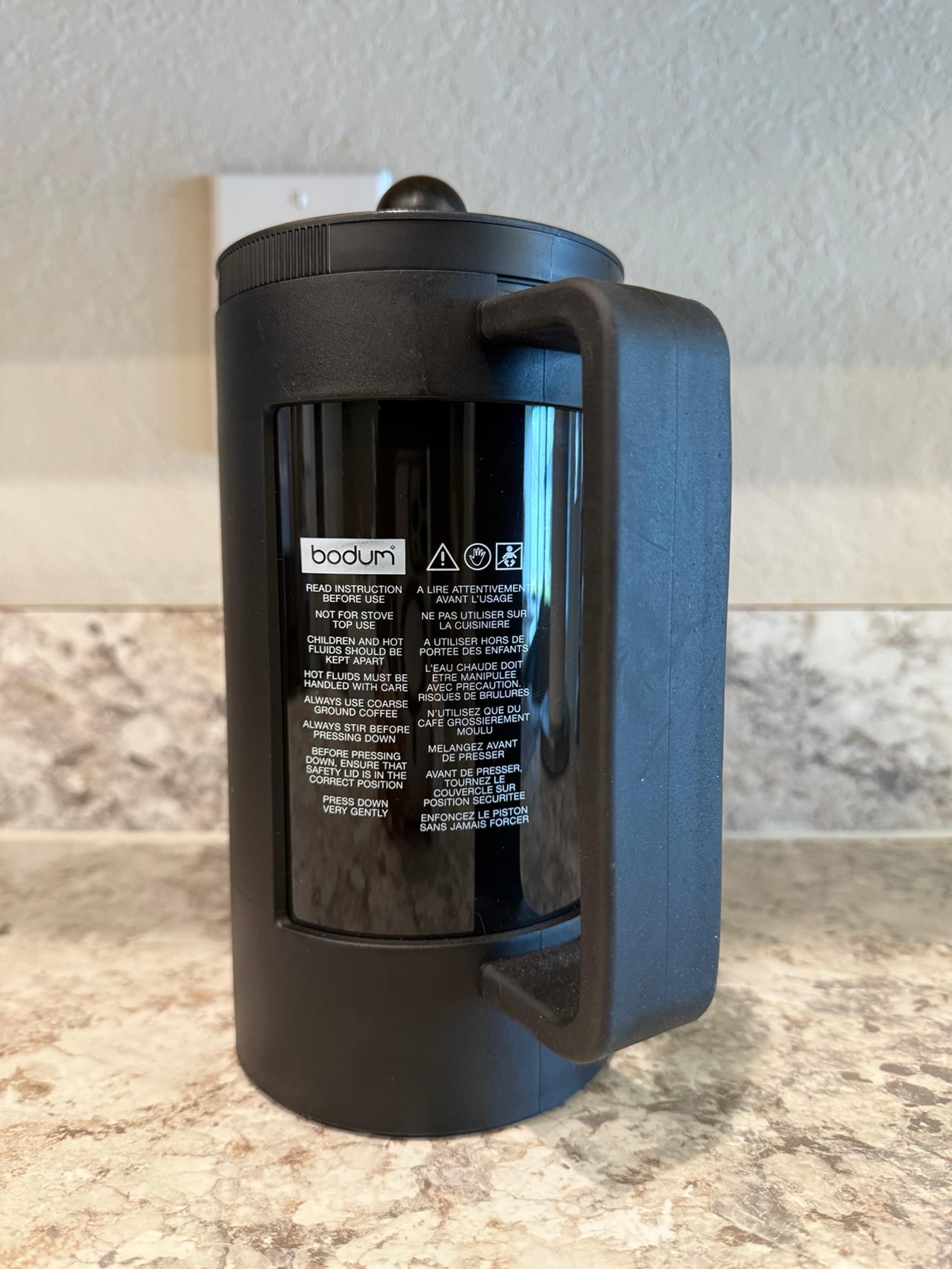 Bodum Bean Sustainable Coffee Maker French Press , 8 Cup / 34 Fl oz. Black