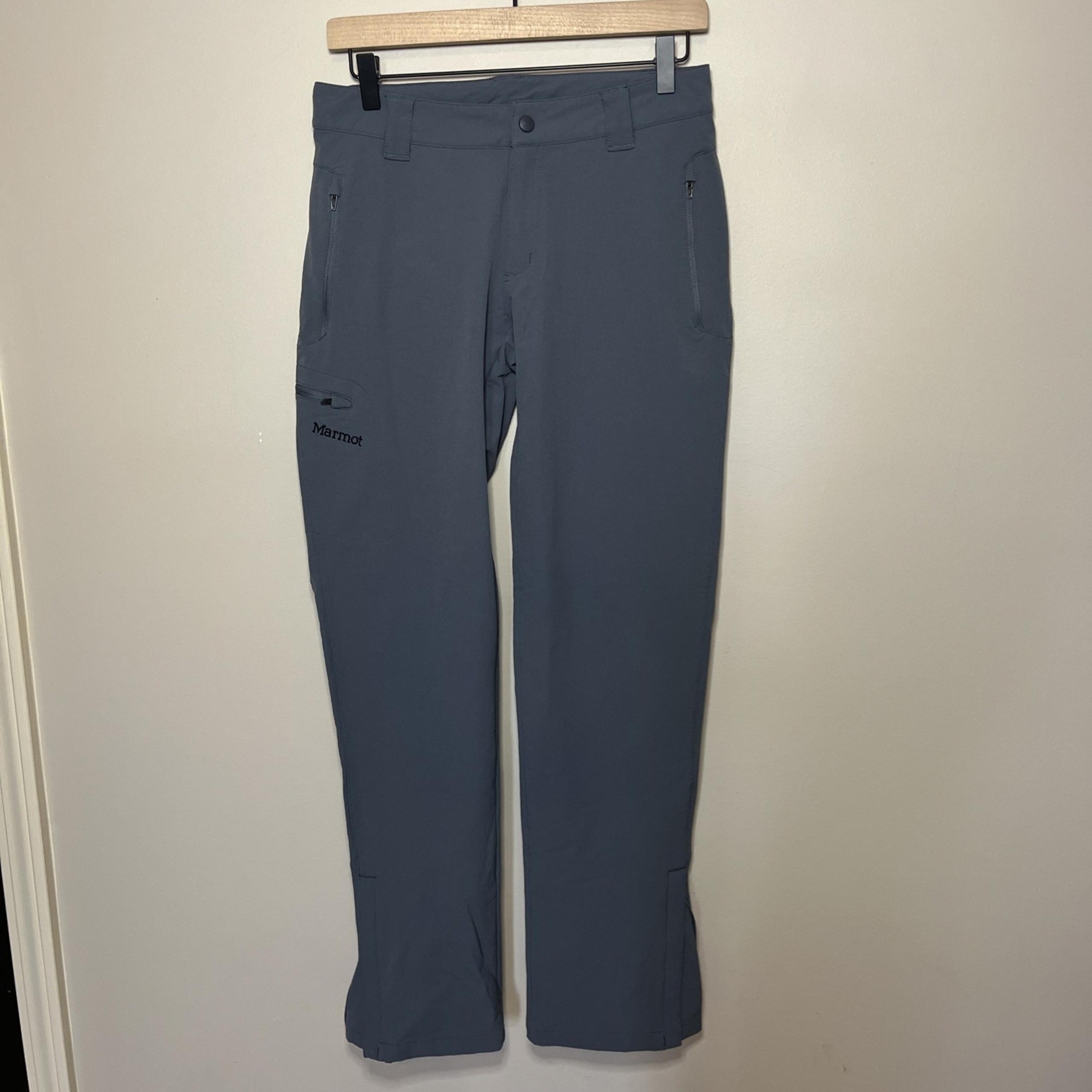 Marmot Women's Soft Shell Trekking Hiking Pants Gray Sz 6 Long