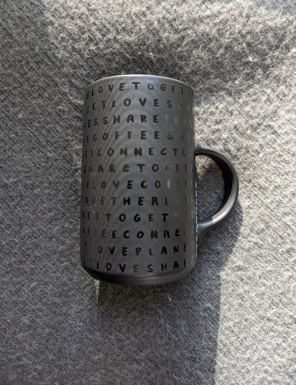 Starbucks Qatar 10oz black ceramic mug BNWT