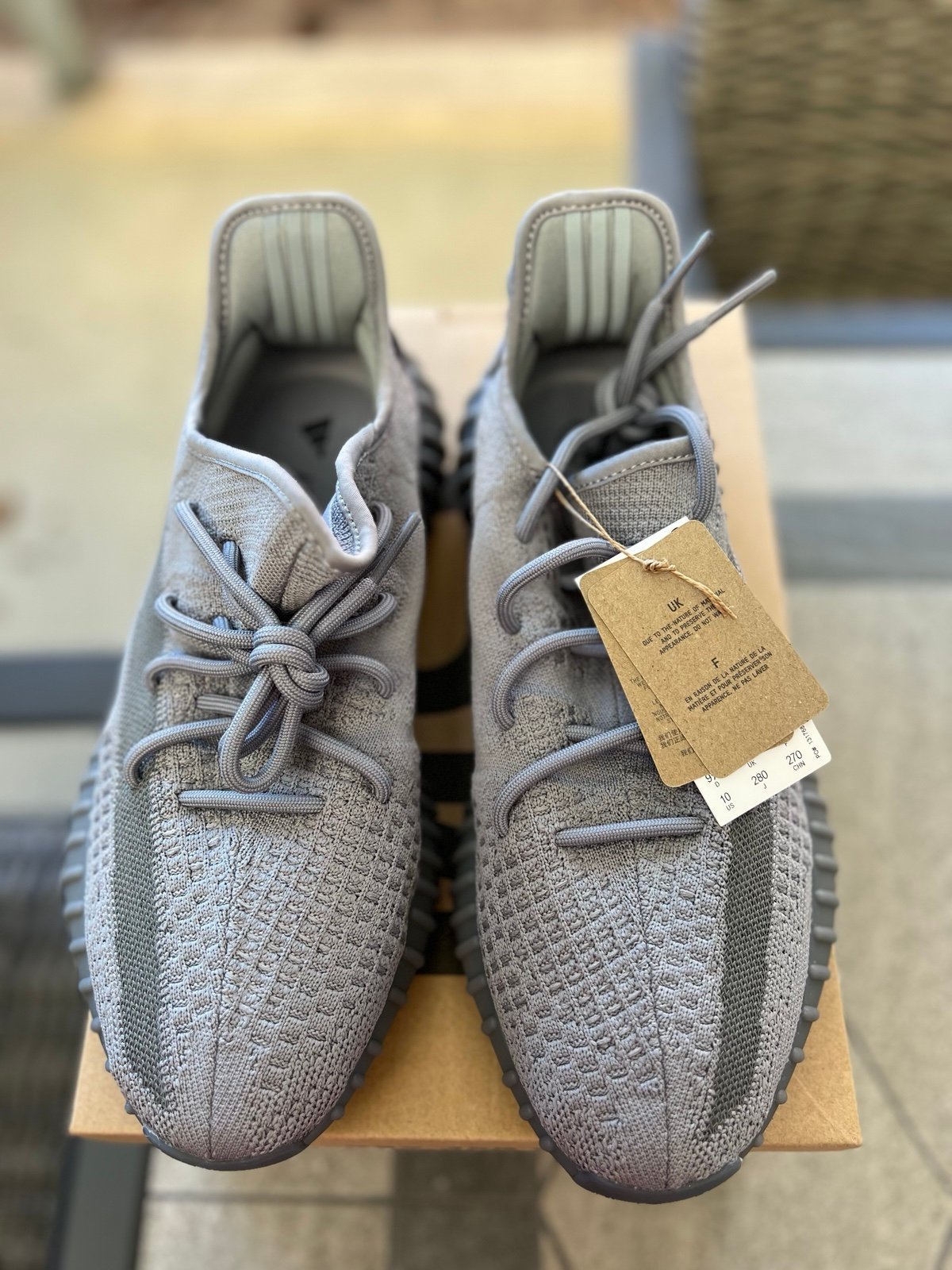 Adidas Yeezy Boost 350 V2 Steel Grey Size 10 Male