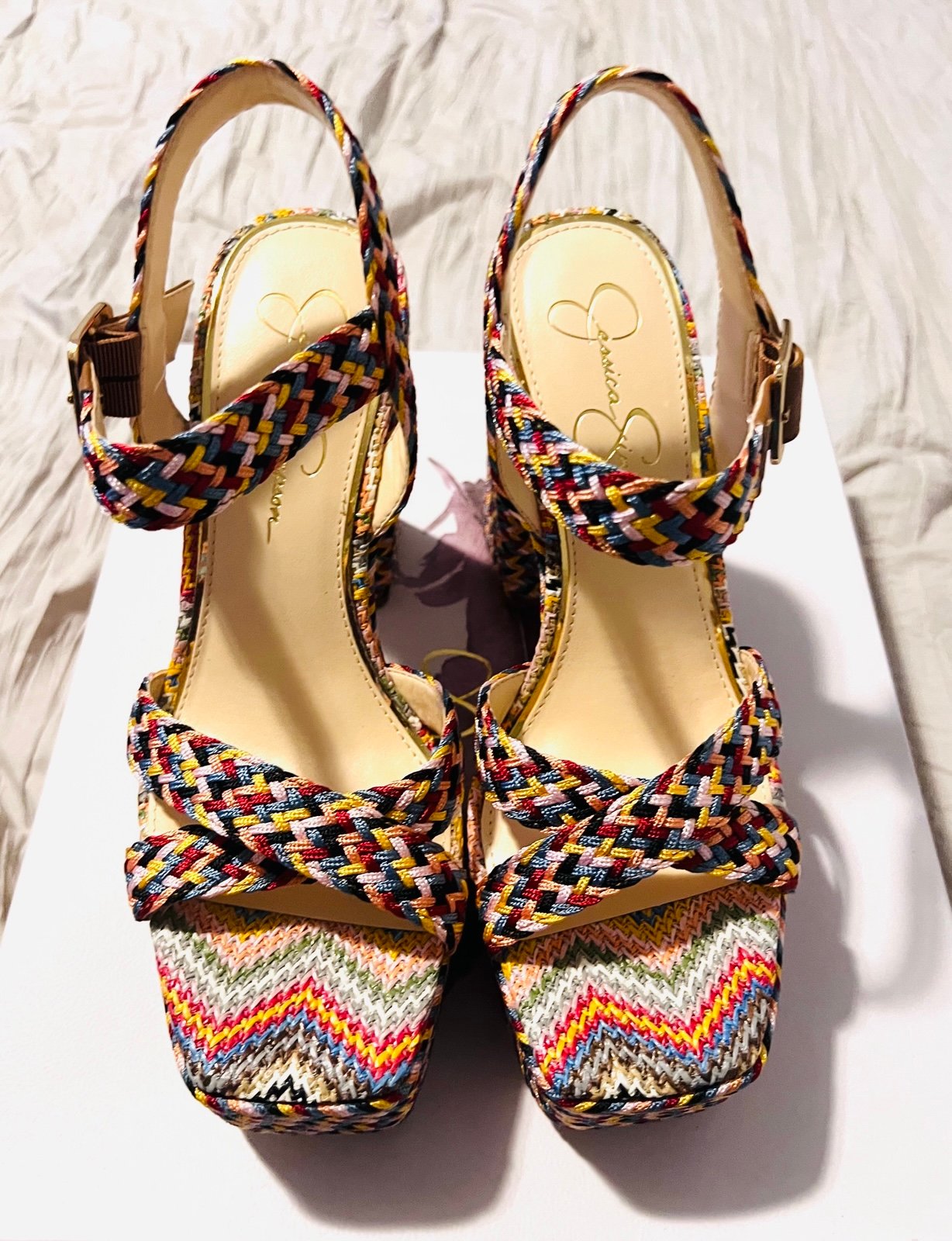 Jessica Simpson Multi-Colored Platform Sandals