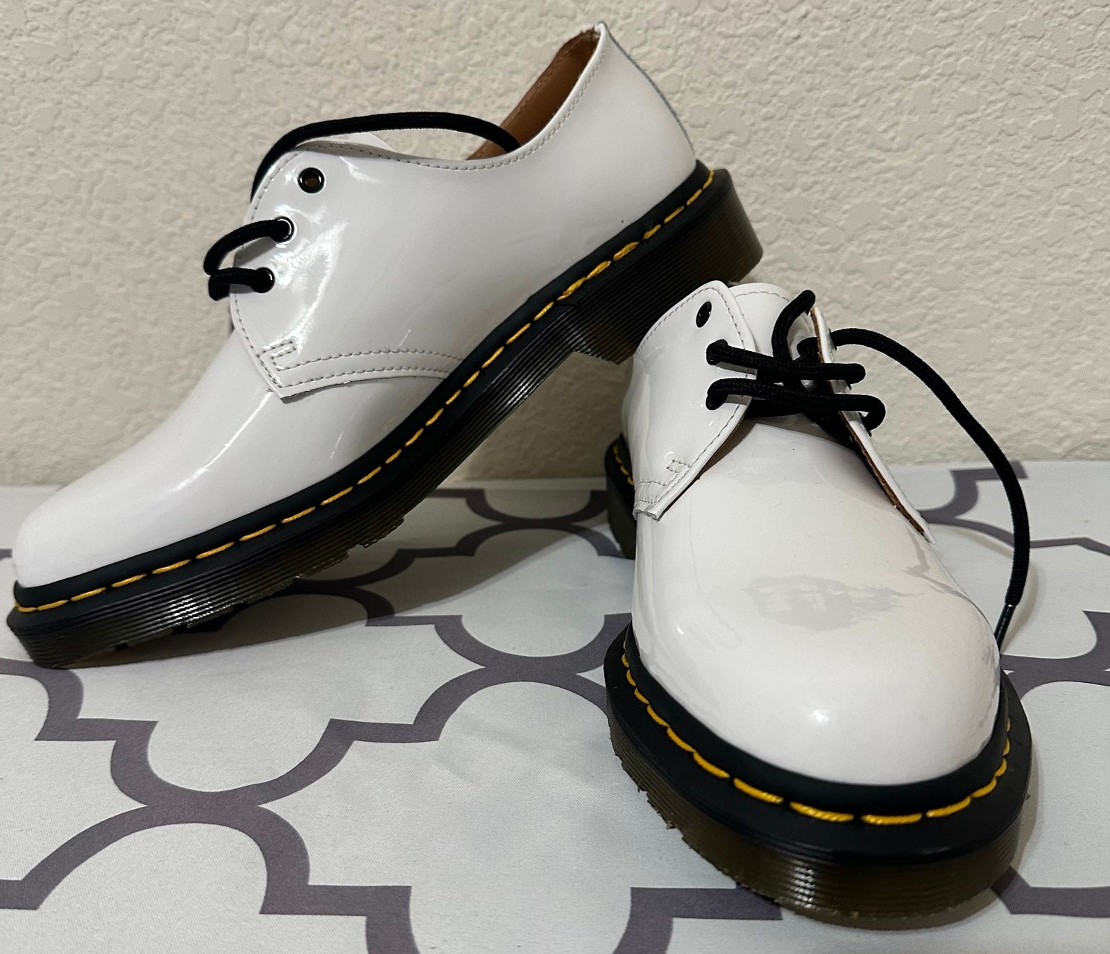Dr. Martens 1461 Smooth Leather Oxford Shoes White Men's Size 8