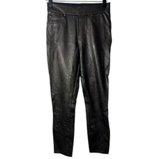 Spanx Like Leather Skinny Pant in Luxe Black Size XSP