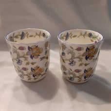 Two Minton Haddon Hall Blue mugs