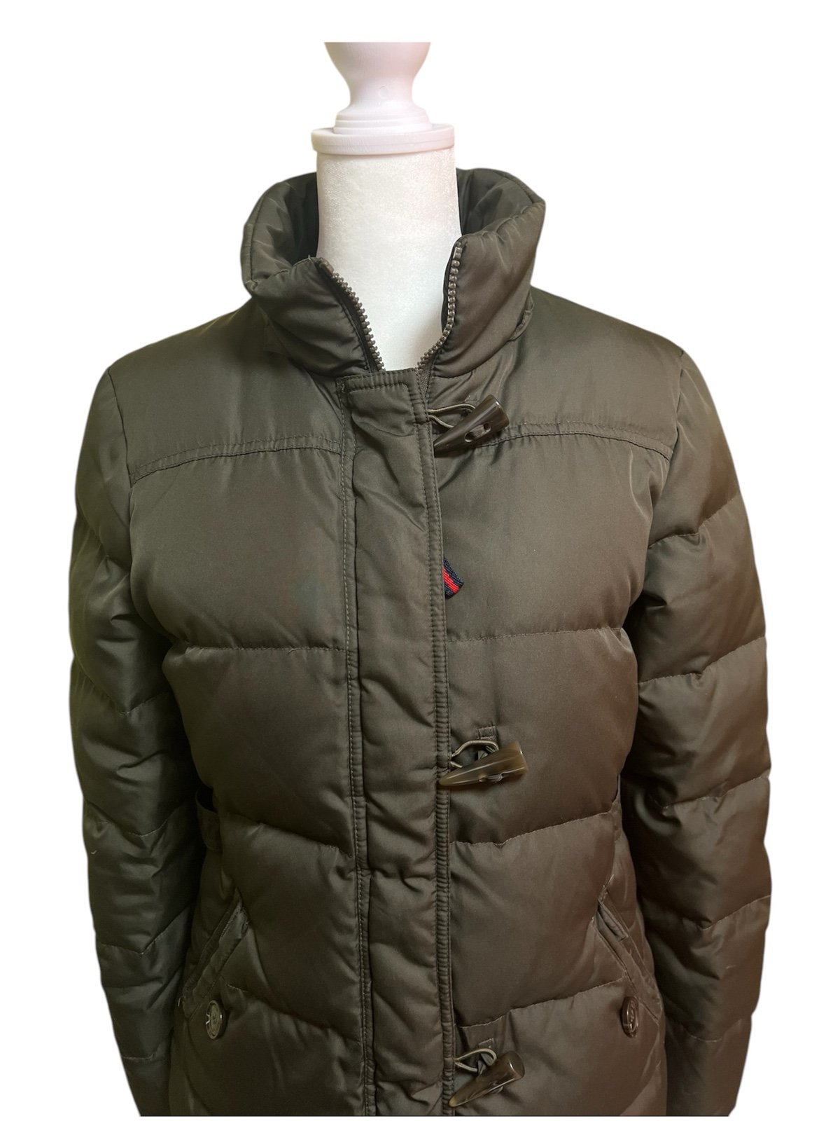 Tommy Hilfiger Olive-green Puffer Jacket. Size Small. Excellent used condition.