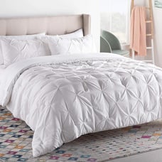 LINENSPA Down Alternative Microfiber Throw Blanket - Hypoallergenic - Queen -