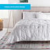 LINENSPA Down Alternative Microfiber Throw Blanket - Hypoallergenic - Queen -