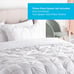 LINENSPA Down Alternative Microfiber Throw Blanket - Hypoallergenic - Queen -
