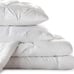 LINENSPA Down Alternative Microfiber Throw Blanket - Hypoallergenic - Queen -