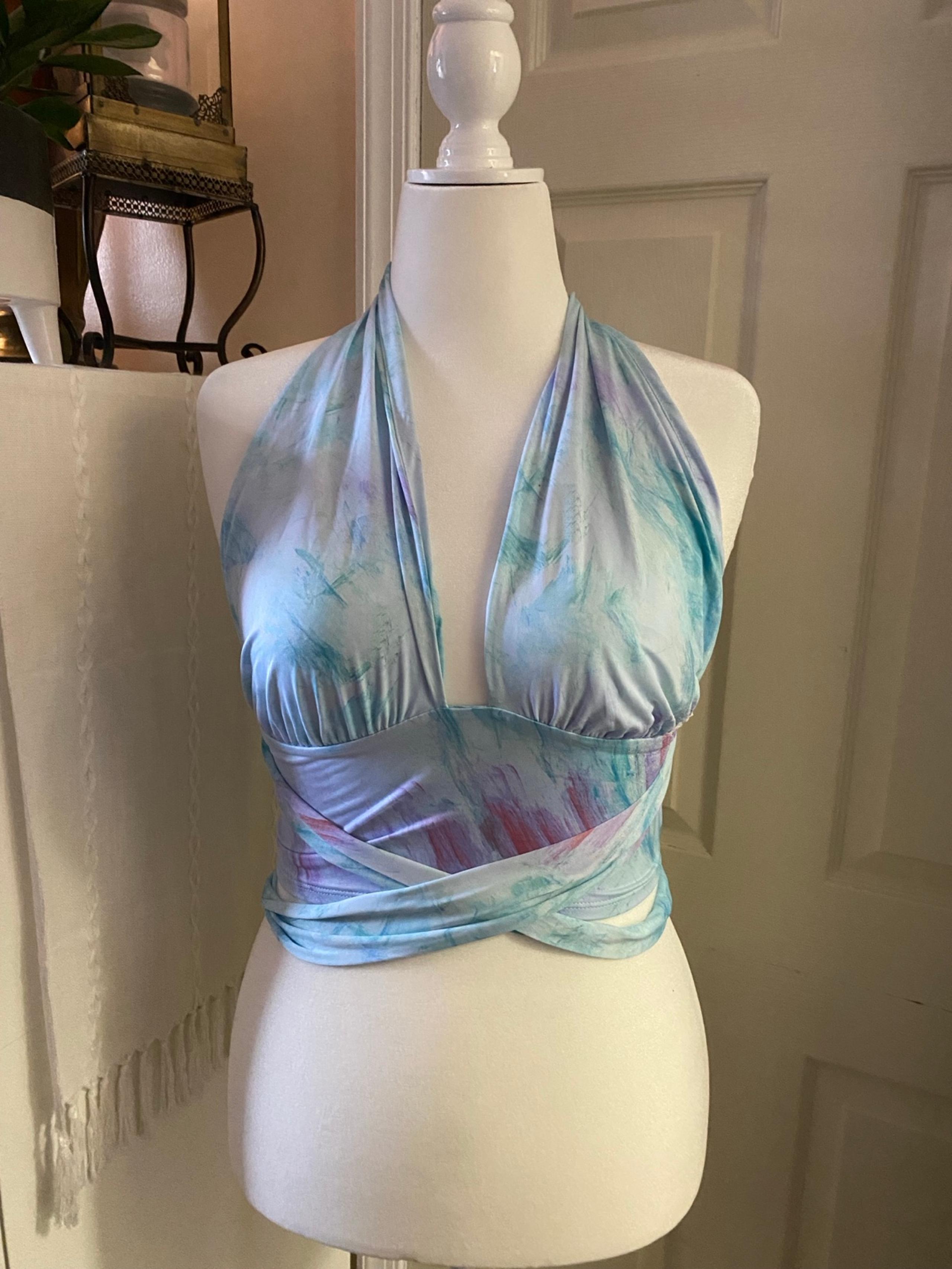 Wild Fable Tie-Dye Multi-Wrap Crop Top