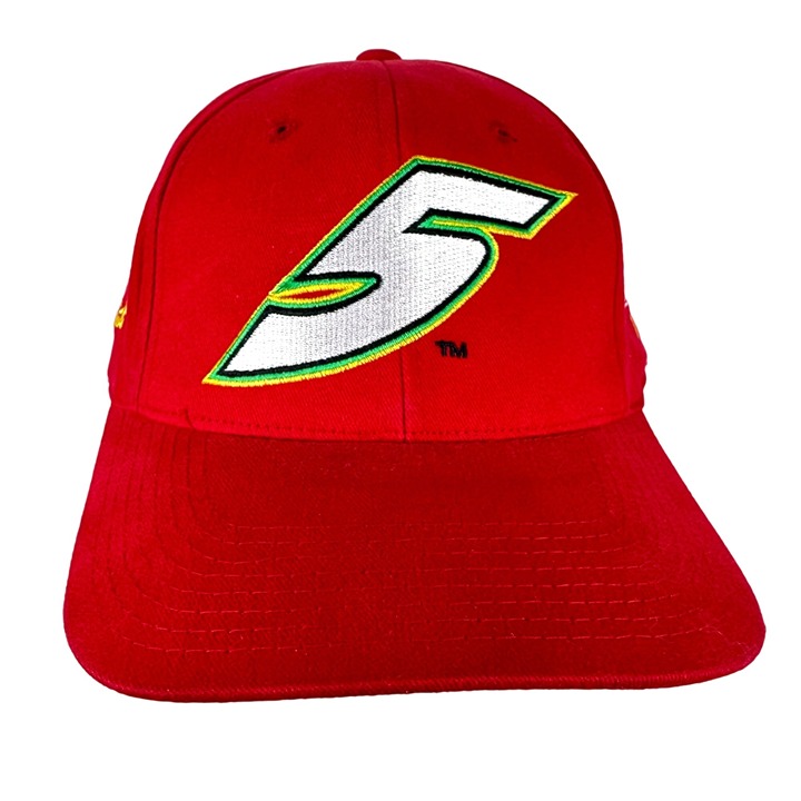 Vintage 2000 Terry Labonte 5 Kelloggs Racing Baseball Hat Cap Red NASCAR Stretch