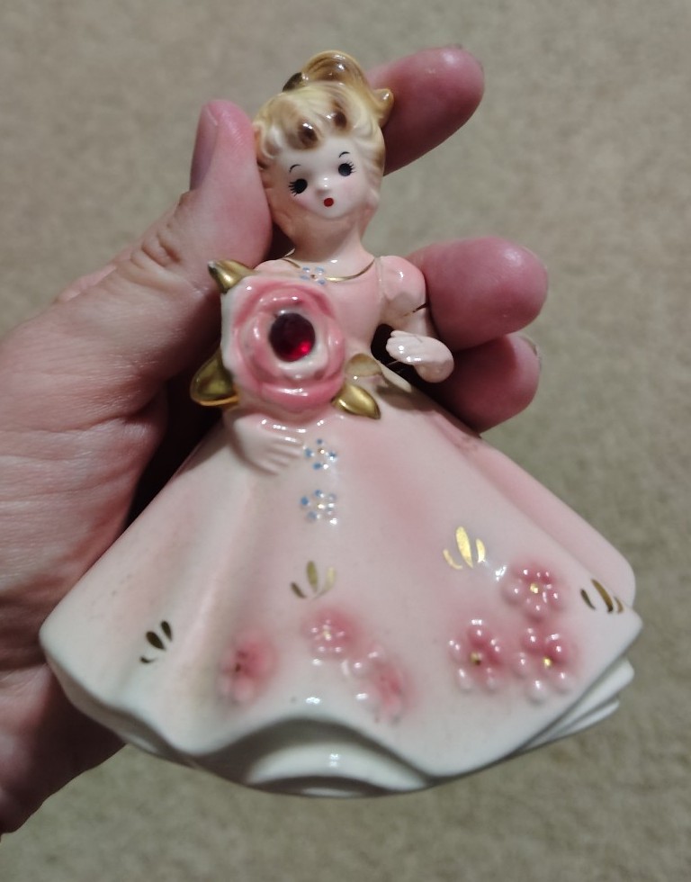 Vintage Josef Originals Birthday Girl January Birthstone Made in Japan