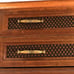 Vintage Mid Century Dresser Top Valet Wood Box With Two Drawers