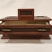 Vintage Mid Century Dresser Top Valet Wood Box With Two Drawers