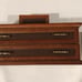 Vintage Mid Century Dresser Top Valet Wood Box With Two Drawers