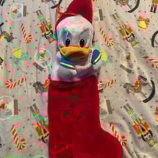 Vintage Donald Duck Christmas stocking