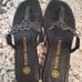 Tory Burch Tiny Miller Thong Sandals Perfect Black Women's SZ 8 M