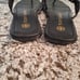 Tory Burch Tiny Miller Thong Sandals Perfect Black Women's SZ 8 M