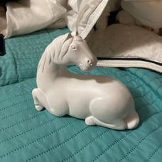 Ceramic horse figurine