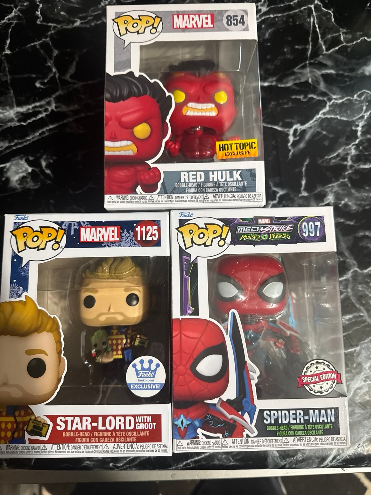 Funko Pop Marvel Set