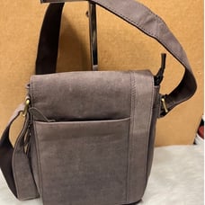 Genuine leather crossbody adjustable strap