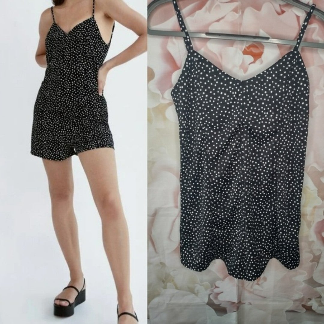 NWT Zara Salopete Polka Dot Romper