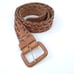 Vintage Leather Belt Small Brown Braided Belt Mexico (Could fit XS)