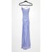 NWOT La Femme Womens Jersey Gown 28296 Strappy Back Light Periwinkle Size 4