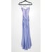 NWOT La Femme Womens Jersey Gown 28296 Strappy Back Light Periwinkle Size 4