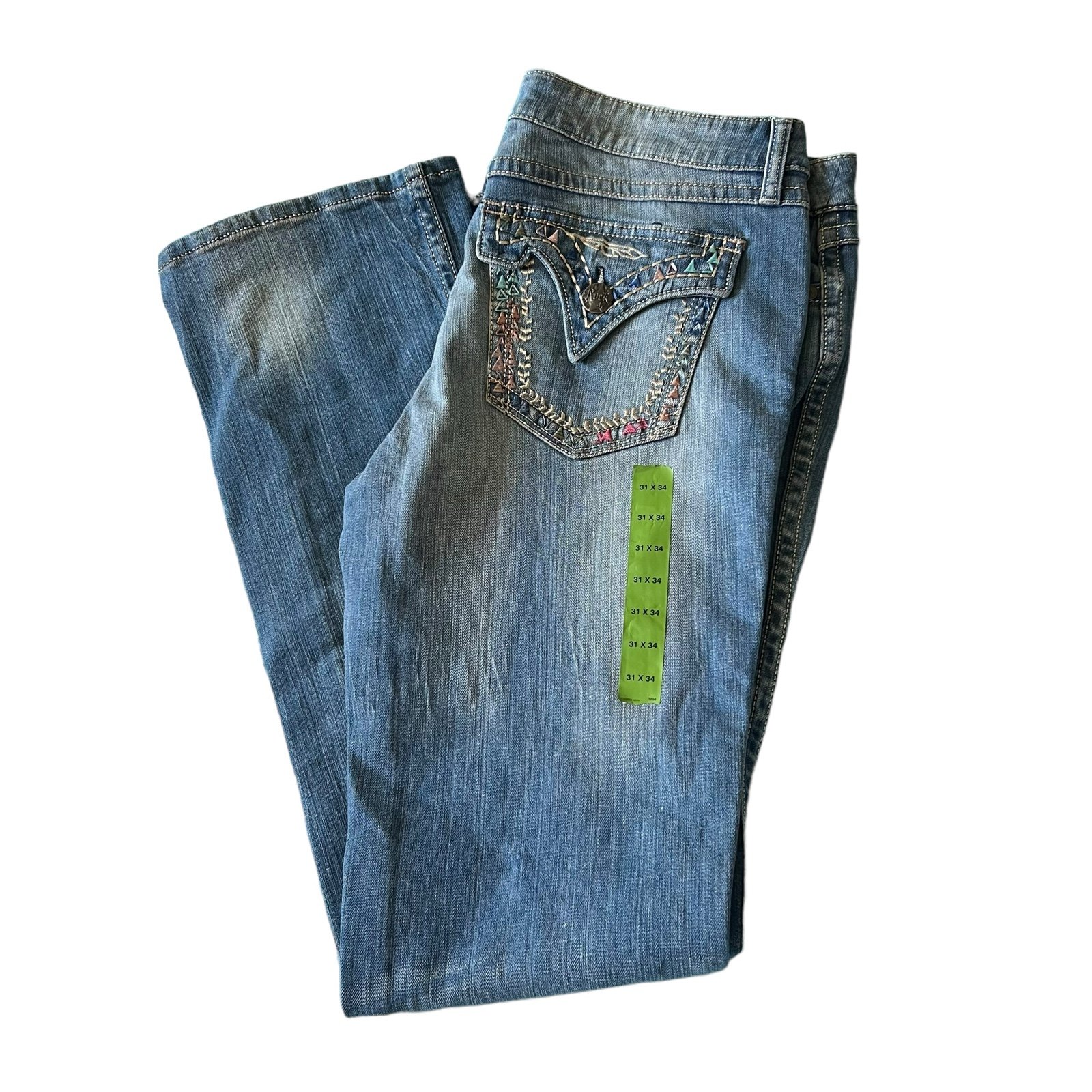 Rocks Wrangler Womens Flare Jeans Size 31/34