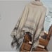 NWOT France handmade mohair blend Turtleneck Poncho