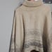 NWOT France handmade mohair blend Turtleneck Poncho