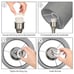 2 Modern Table Lamps Gray Bedside Lights