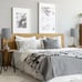 2 Modern Table Lamps Gray Bedside Lights