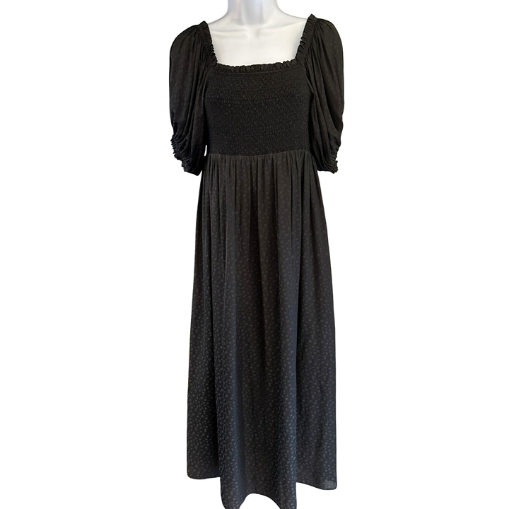 Le Chelle Blue CIEL BLEU Sleeveless Faux Leather Gilet Dress