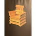 KAPLA Wooden Construction Set - 280 Building Planks in a Chest with Art Book