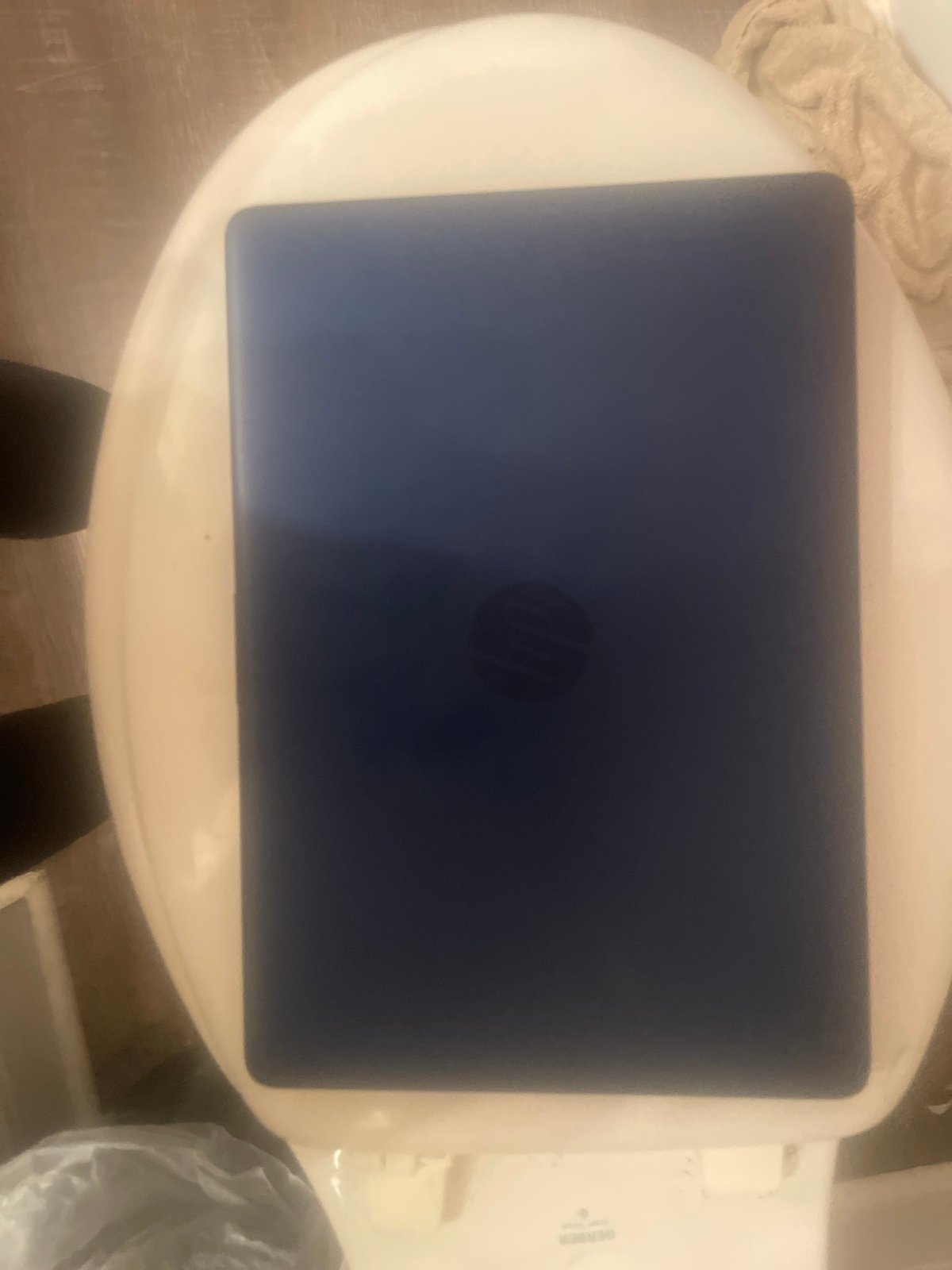 Blue HP computer