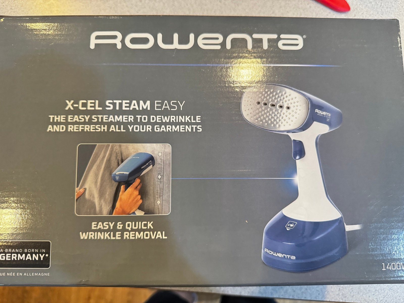 New Rowenta X-Cel Easy Steam Handheld Steamer Clothing Garment DR7110U1 Iron