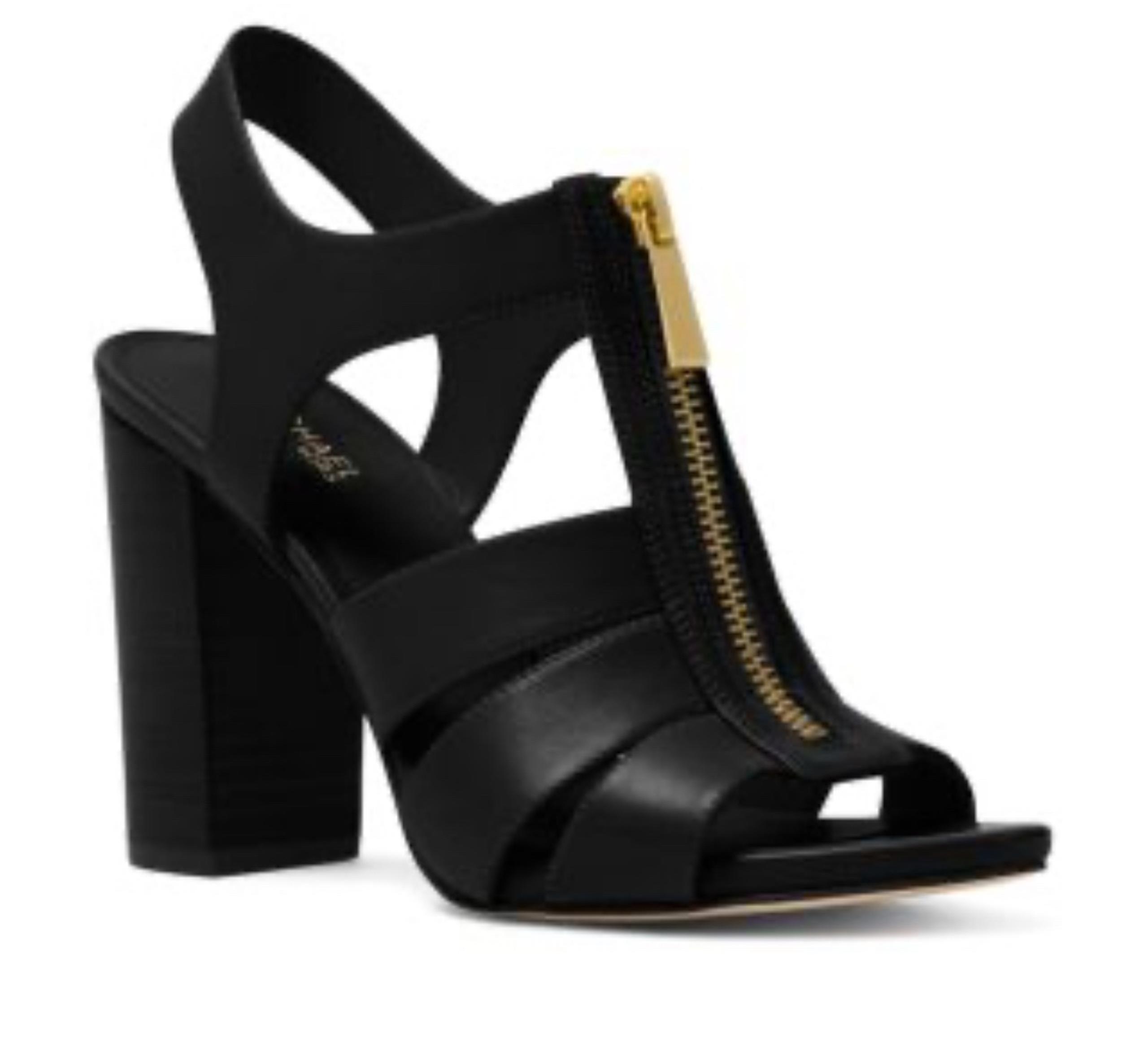 Michael Kors Damita Zip-Front Heeled Sandals (8M)