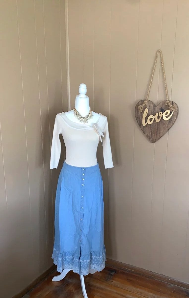 vintage Ralph Lauren cottage core skirt 14w