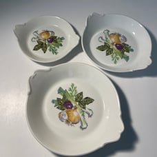 Set of 3 Limoges Haviland Aluminite Frugier Round Au Gratin Dishes 4.5;5.5;6