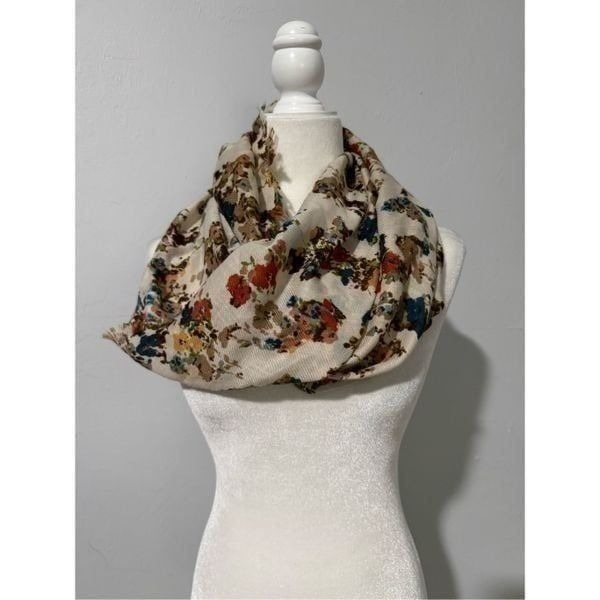 J. Jill floral infinity scarf