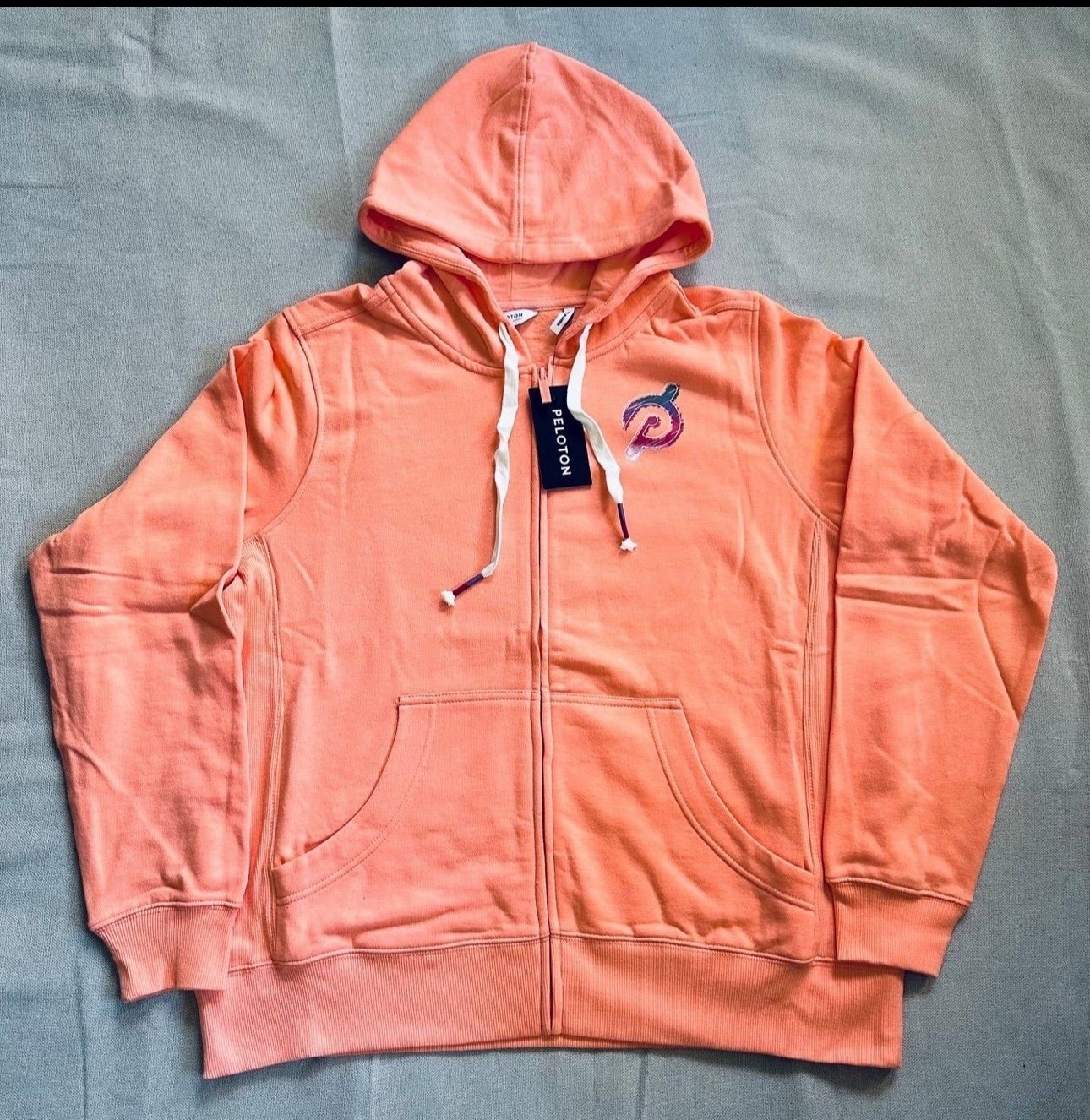 Peloton Ultimate Lightweight Zip Up Hooded Sweatshirt Small